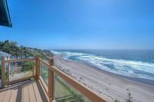 view of the oregon coast from a deck