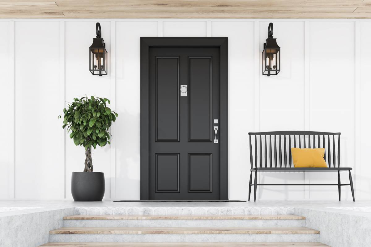Front door of a Lincoln City Vacation Rental